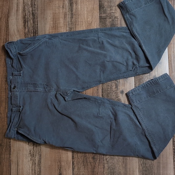 Eddie Bauer Flex Mountain Utility Pants Size 38x34 In Gray Heavyweight Canvas - Picture 1 of 12